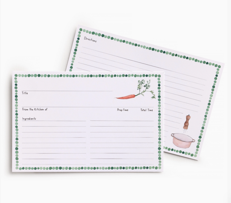 E. Frances Paper Studio Farm To Table Recipe Card Set