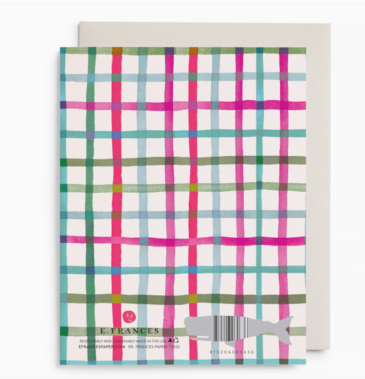 E. Frances Paper Studio Happy Plaid Thank You Boxed Card Set