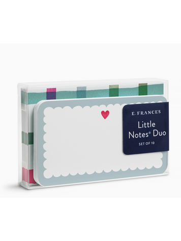 E. Frances Paper Studio Scalloped Heart Little Notes® Duo Set