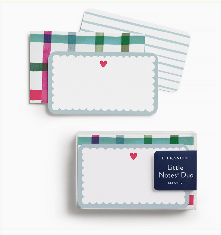 E. Frances Paper Studio Scalloped Heart Little Notes® Duo Set
