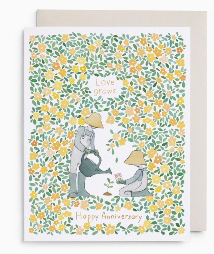 E. Frances Paper Studio Yellow Garden Anniversary