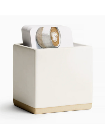 E. Frances Paper Studio White Little Note Ceramic Box