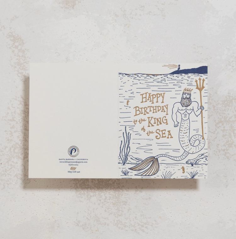 Folio Press & Paperie The King Of The Sea
