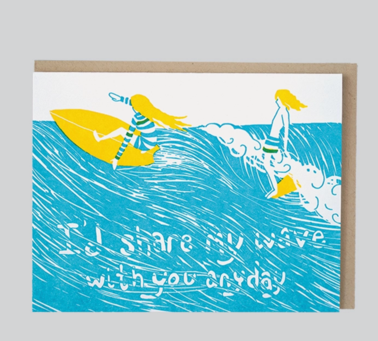 Folio Press & Paperie Share My Wave With You
