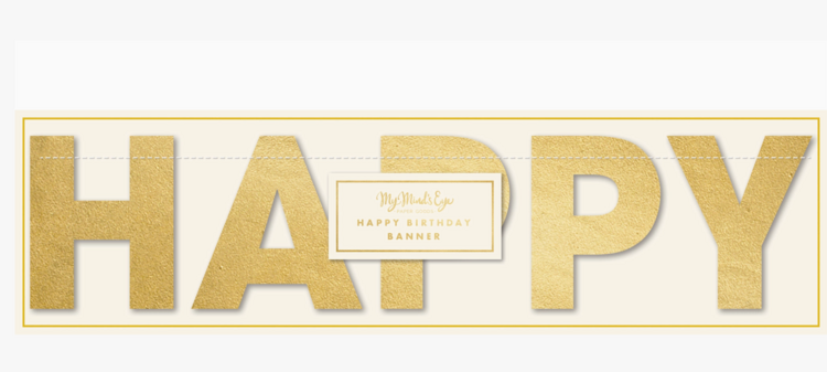 My Mind's Eye Basic Happy Birthday Banner