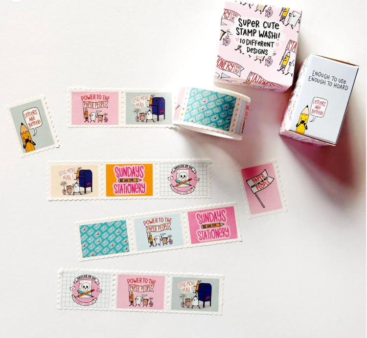 Stationery Store Day Paper Parade Stamp Washi