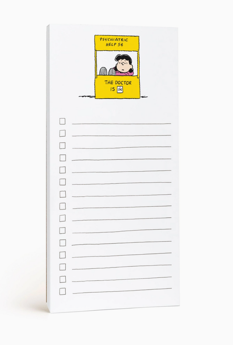 E. Frances Paper Studio X Peanuts® Lucy Market List Notepad