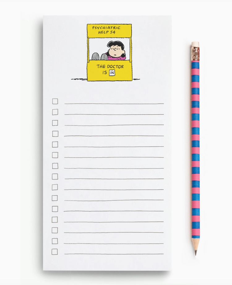 E. Frances Paper Studio X Peanuts® Lucy Market List Notepad