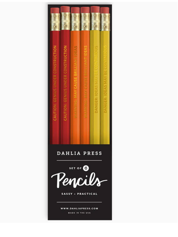 Dahlia Press Production Pencils - Set of 6 Pencils