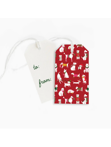 Dahlia Press Dogs - Holiday Gift Tag