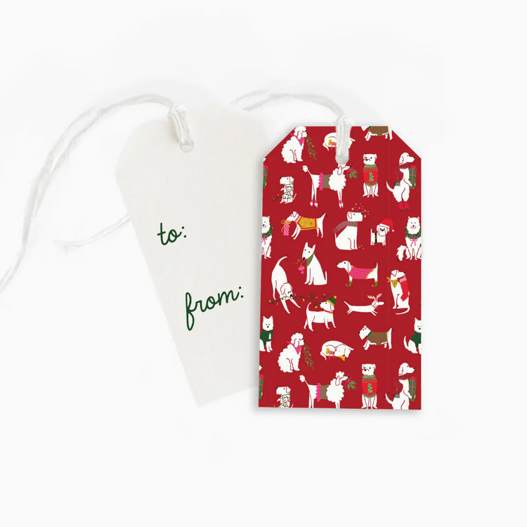 Dahlia Press Dogs - Holiday Gift Tag