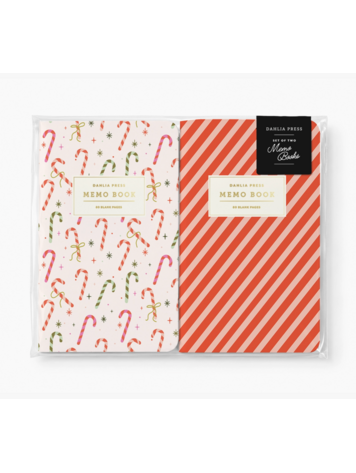 Dahlia Press Candy Cane/Candy Stripes Memo Books
