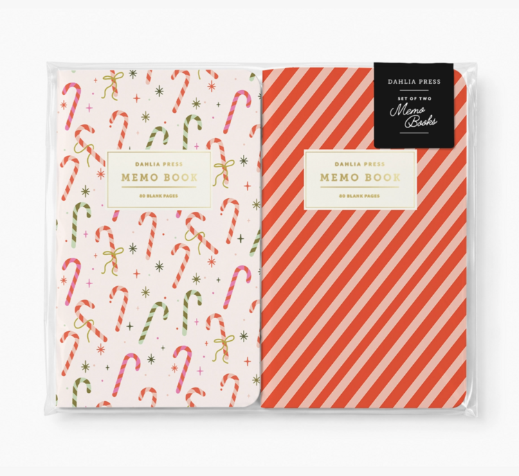 Dahlia Press Candy Cane/Candy Stripes Memo Books