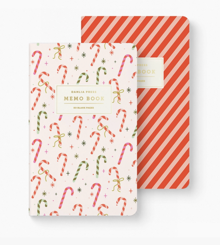 Dahlia Press Candy Cane/Candy Stripes Memo Books