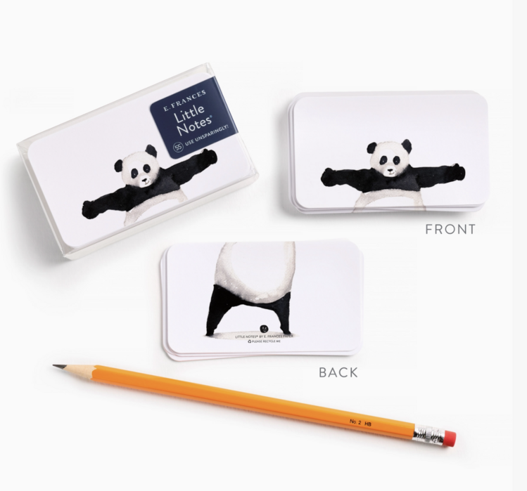 E. Frances Paper Studio Panda Hug Little Notes