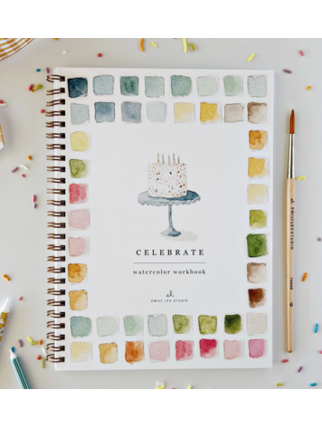 emily lex studio Celebrate Watercolor Workbook