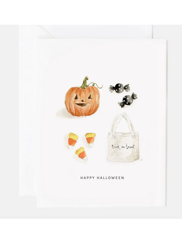 emily lex studio Happy Halloween Greeting Card