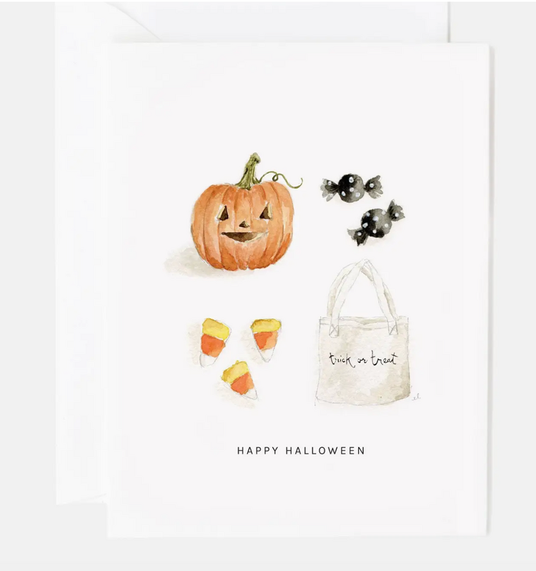 emily lex studio Happy Halloween Greeting Card