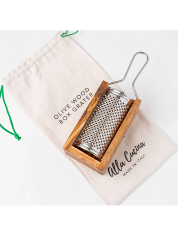 verve culture Italian Olivewood Box Cheese Grater