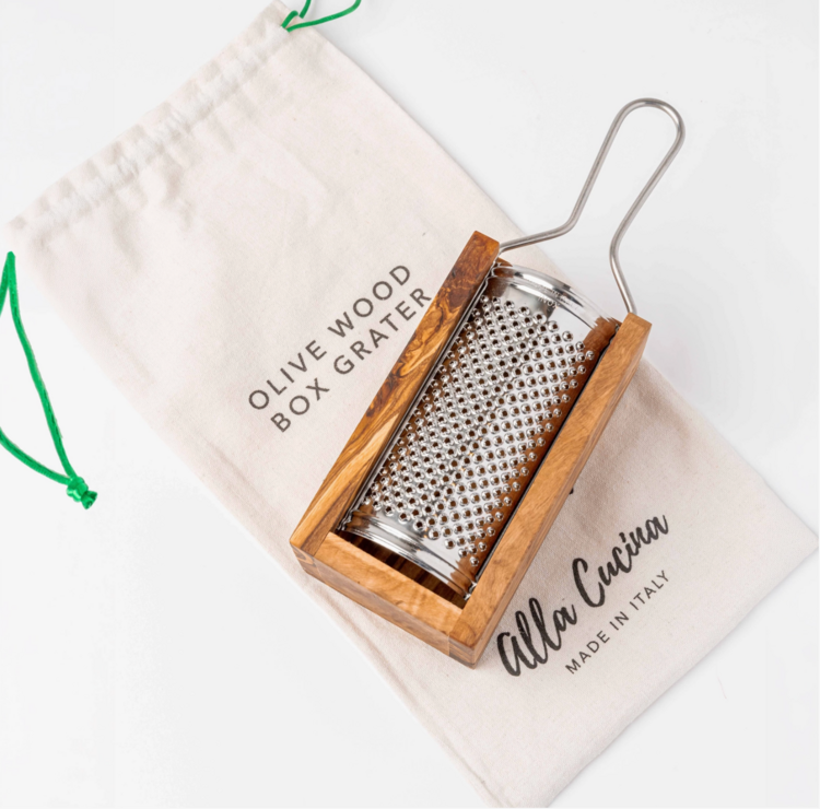verve culture Italian Olivewood Box Cheese Grater