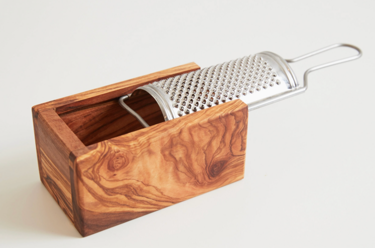 verve culture Italian Olivewood Box Cheese Grater