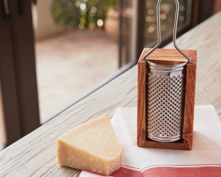 verve culture Italian Olivewood Box Cheese Grater