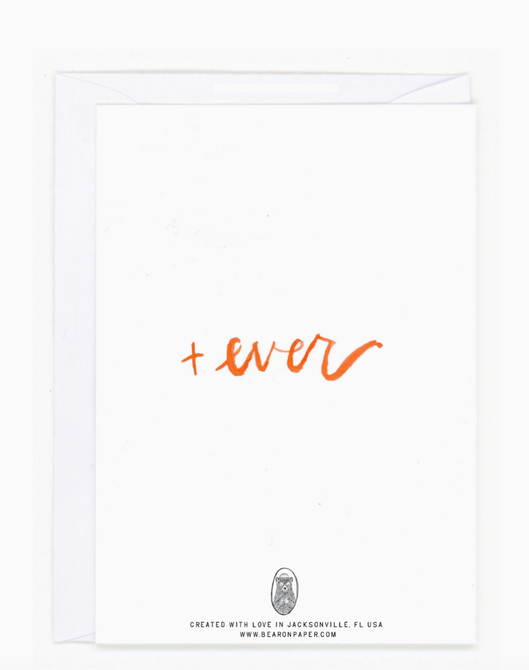 Bear On Paper "Me + You Forever"