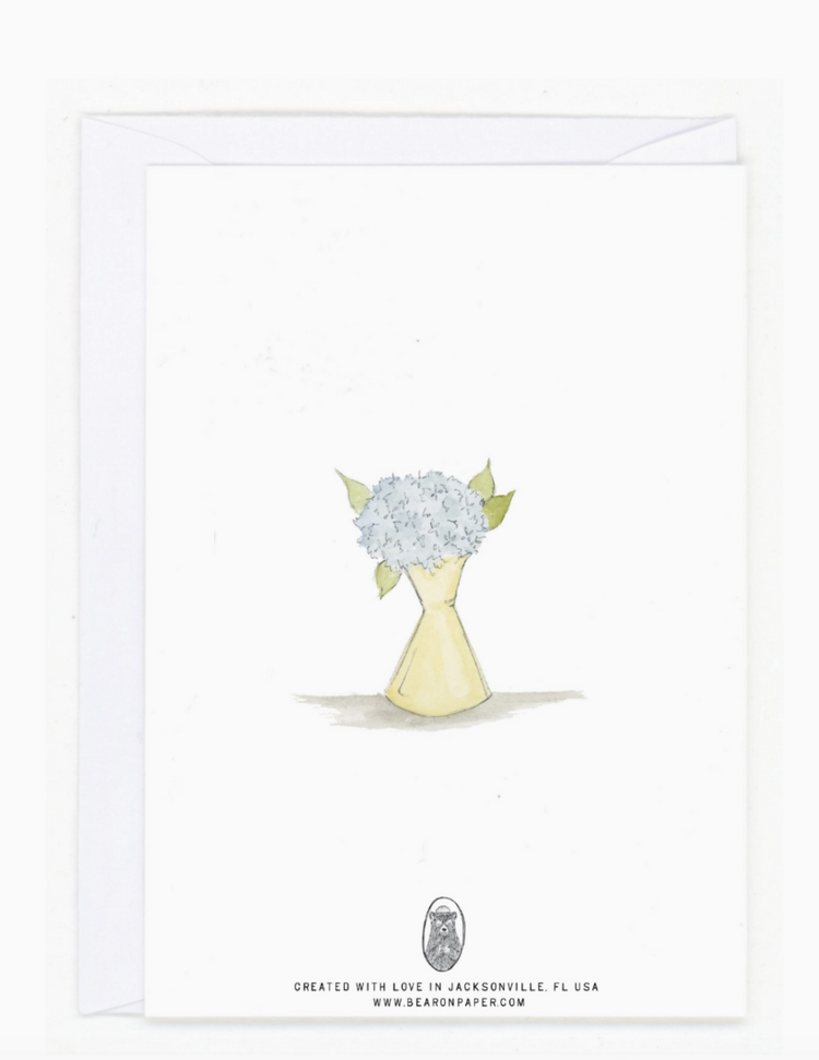 Bear On Paper "Thanks A Bunch"