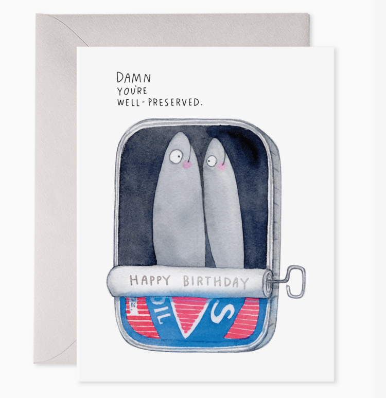 E. Frances Paper Studio Sardines Birthday