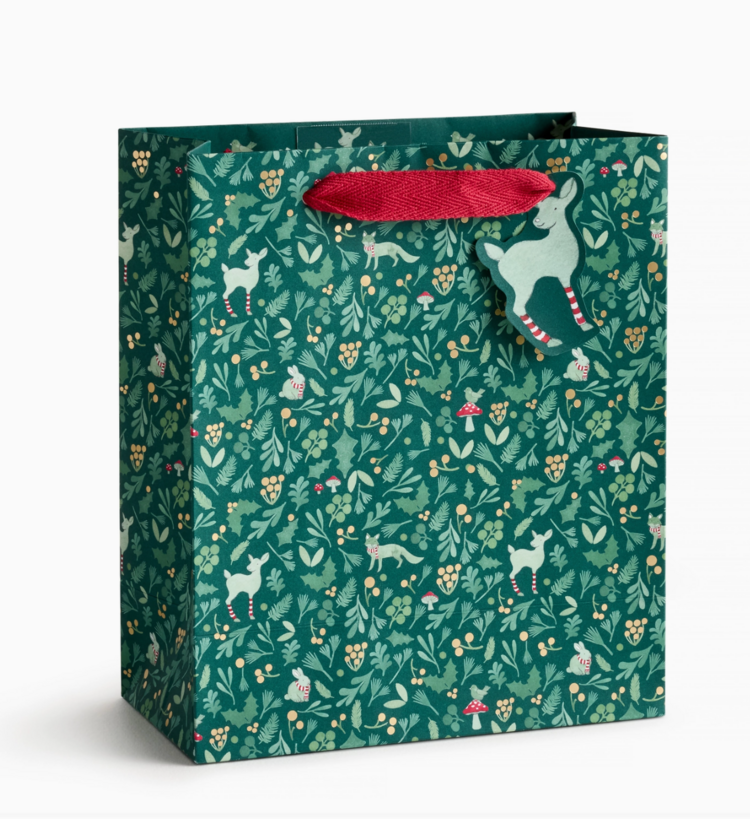 E. Frances Paper Studio Winter Forest Gift Bag, Medium