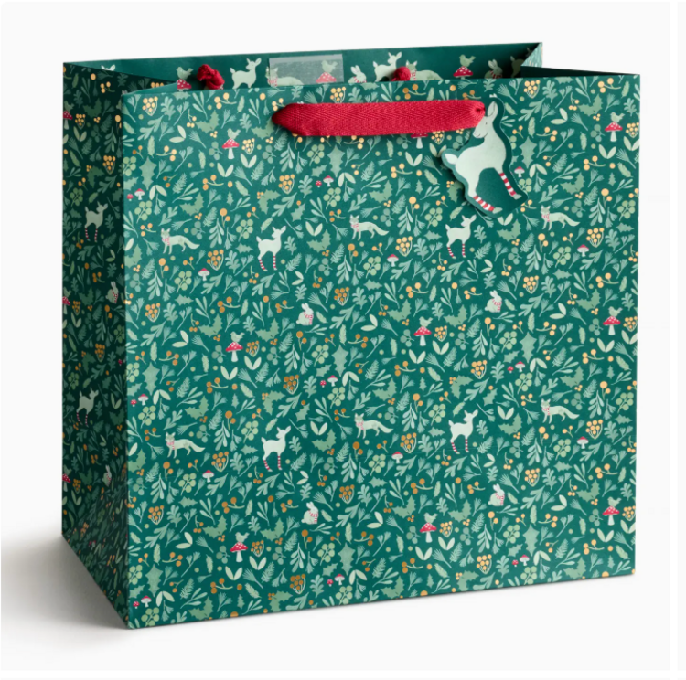 E. Frances Paper Studio Winter Forest Gift Bag, Large