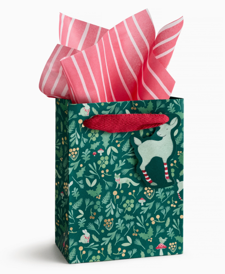 E. Frances Paper Studio Winter Forest Gift Bag, Small