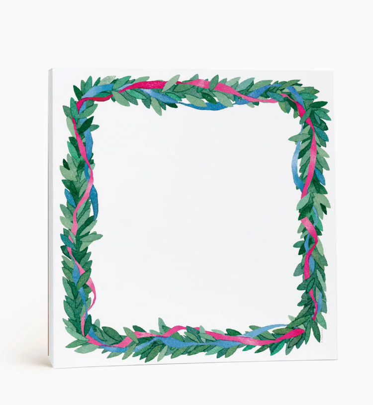E. Frances Paper Studio Colorful Wreath Notepad