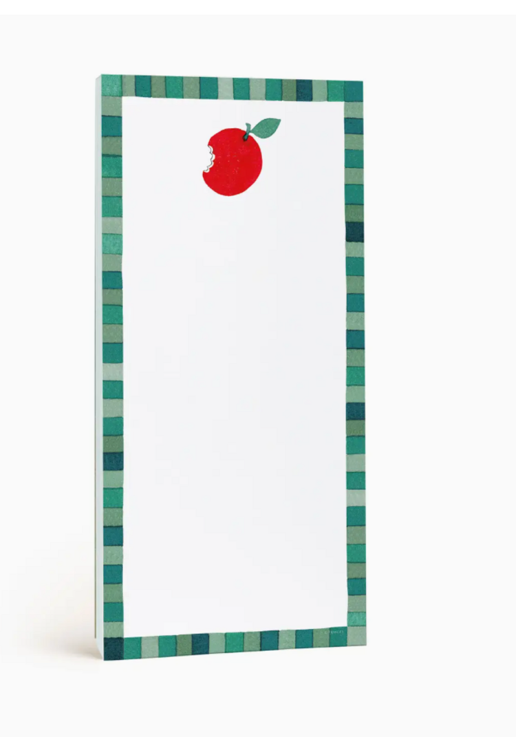 E. Frances Paper Studio An Apple A Day Market List Notepad