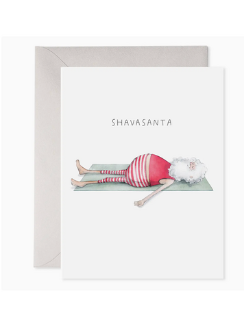 E. Frances Paper Studio Yoga Santa | "Shavasanta" Christmas