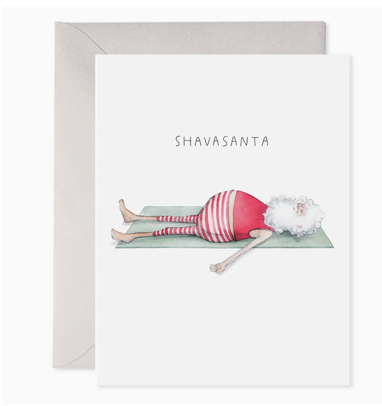 E. Frances Paper Studio Yoga Santa | "Shavasanta" Christmas