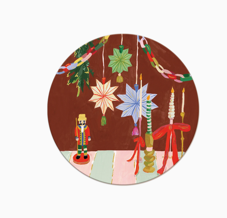 Seedlings Ribbons + Fesitivities Coaster