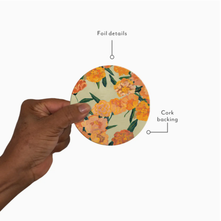 Seedlings Sunset Blossoms Coaster