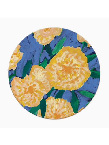 Seedlings Bursts of Marigolds Coaster