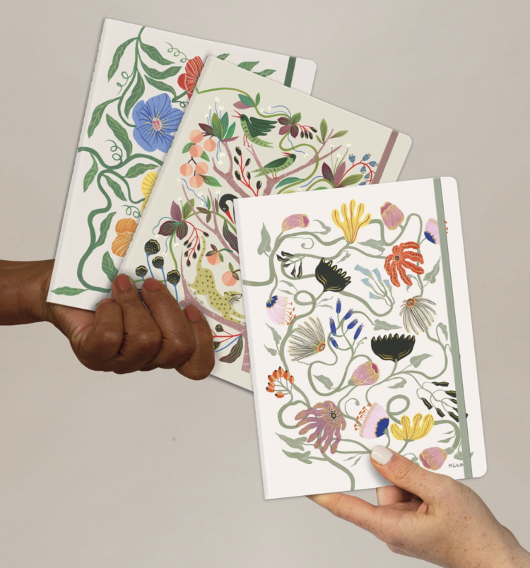 Seedlings Widly in Love Sewn Trio Notebook Set