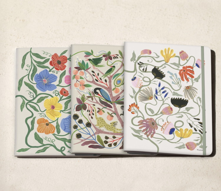 Seedlings Widly in Love Sewn Trio Notebook Set