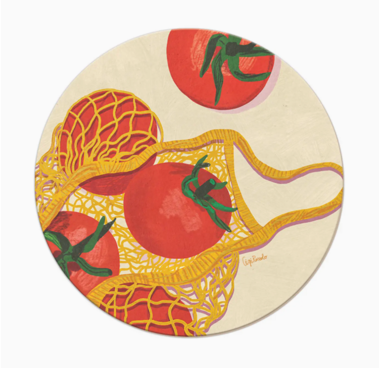 Seedlings Market Tomatoes Coaster