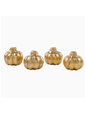 Santa Barbara Design Studio Gold Pumpkin Placecard Holders - Set of 4