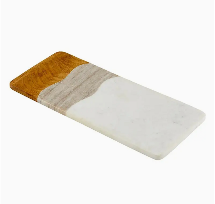 Santa Barbara Design Studio Serving Board - Marble + Wood