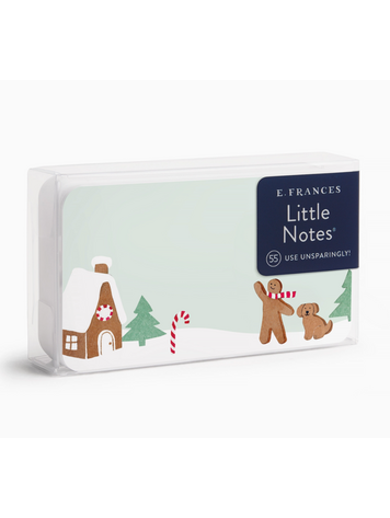 E. Frances Paper Studio Gingerbread Village Little Notes® Set of 55
