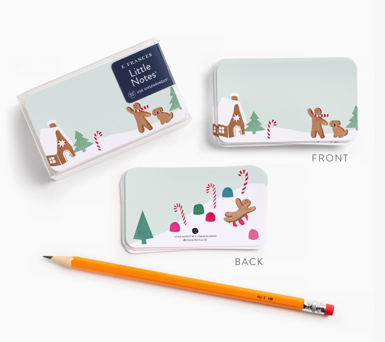 E. Frances Paper Studio Gingerbread Village Little Notes® Set of 55