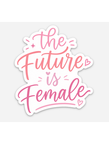 Sweet Paper Custom Future is Female Sticker