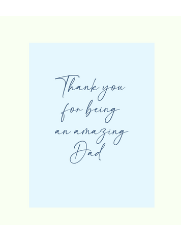 Sweet Paper Custom Thank you for being amazing Dad