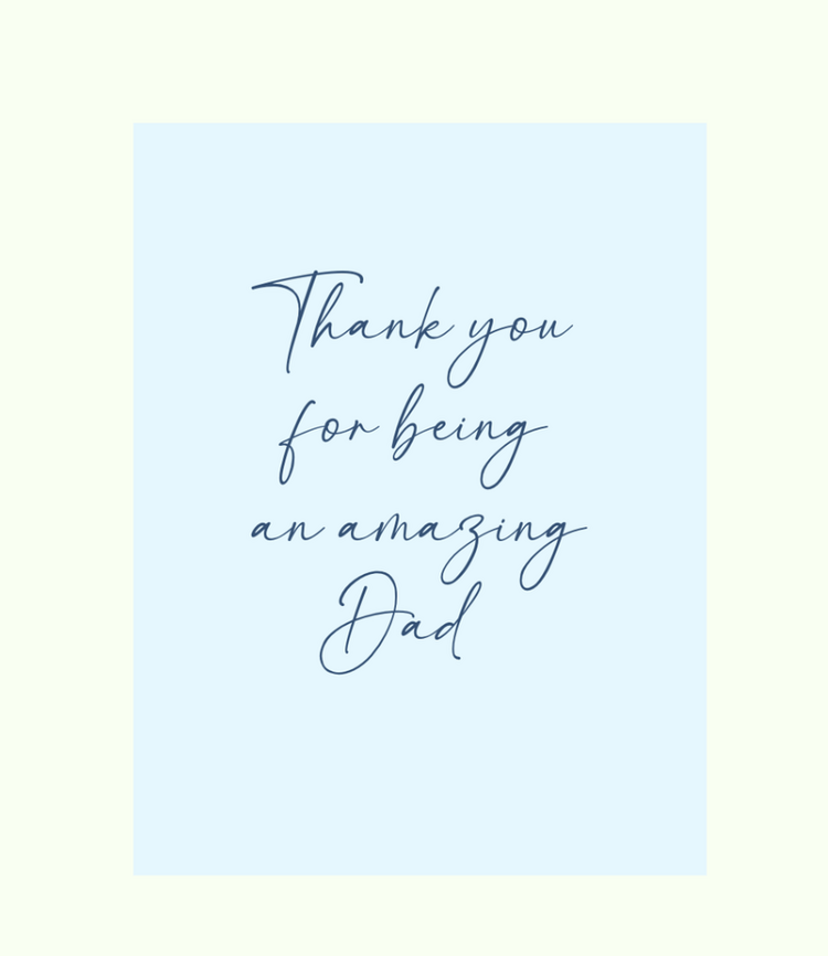 Sweet Paper Custom Thank you for being amazing Dad