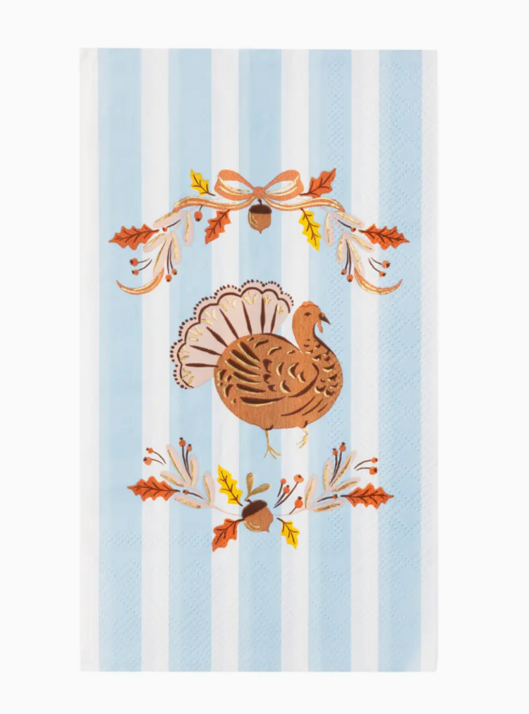 Bonjour Fête Fall Foliage Turkey Guest Towels